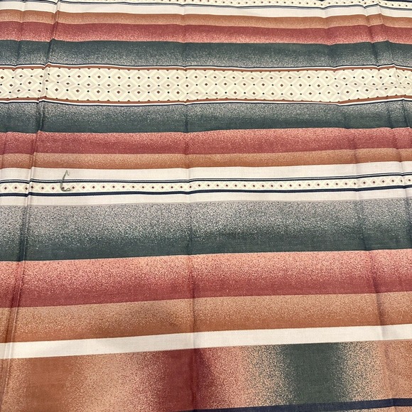 Bloomcraft FABRIC Screen Print Soil & Stain Repeller 80’s Multi 55”x5 Yards Vtg - Picture 9 of 11